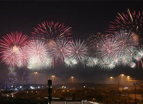 墨竹工卡县焰火晚会